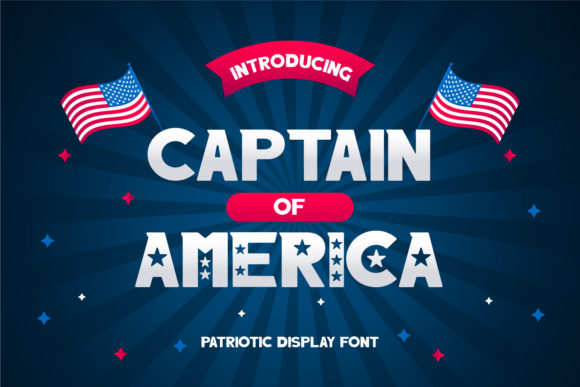 Captain of America: Evaluating a Bold, Patriotic Display Font for Your Projects