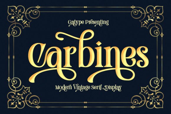 Carbines: A Sharp Serif for Modern Branding
