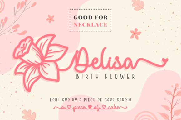 Delisa Birth Flower Duo: Vintage Elegance for Modern Creators