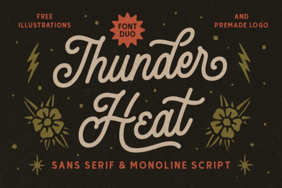 Elevating Your Design Projects with the Thunder Heat Duo Font