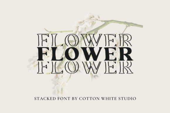 Flower Typeface: Bold Typography for Impactful Design