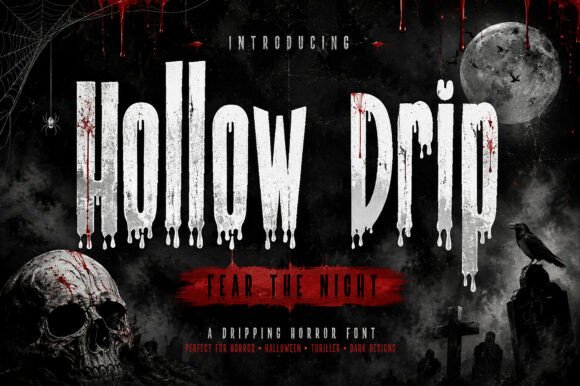Mastering Atmospheric Design: The Impact of Hollow Drip Typography