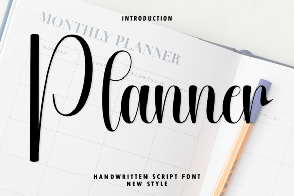 Planner: The Handwritten Font That Brings Elegance to Every Detail