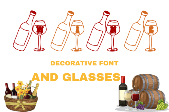 The Art of Whimsy: Exploring the Charm of the Wine and Glasses Font